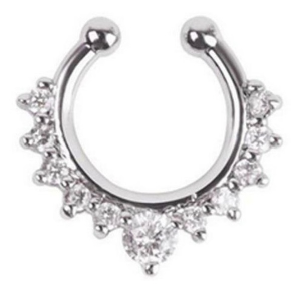 NOSE RING Jewelry - BRAND NEW Crystal Septum Nose Ring NOSE RING Jewelry - BRAND NEW Crystal Septum Nose Ring